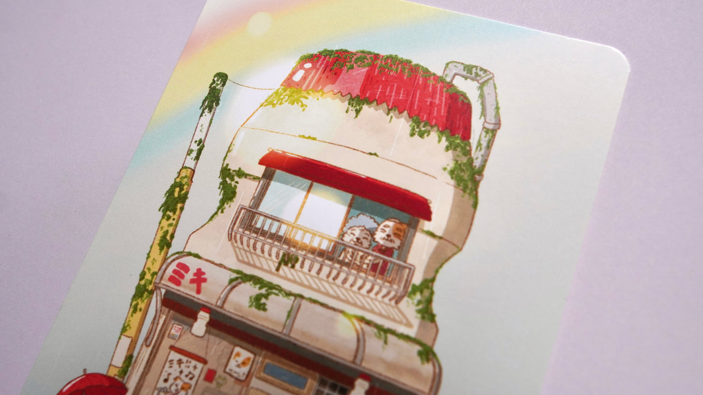 Miki's Yakult Cafe Art Print