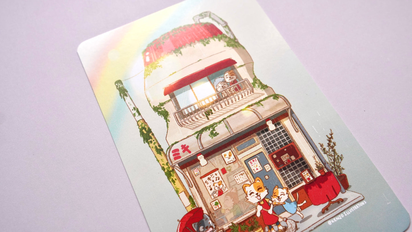 Miki's Yakult Cafe Art Print
