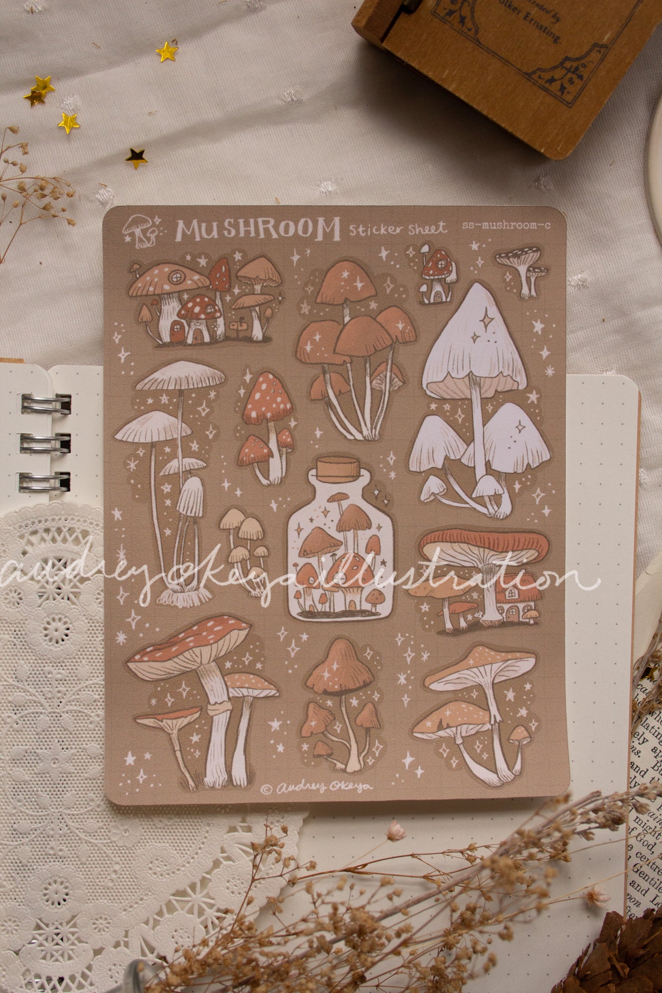 Mushroom Sticker Sheet