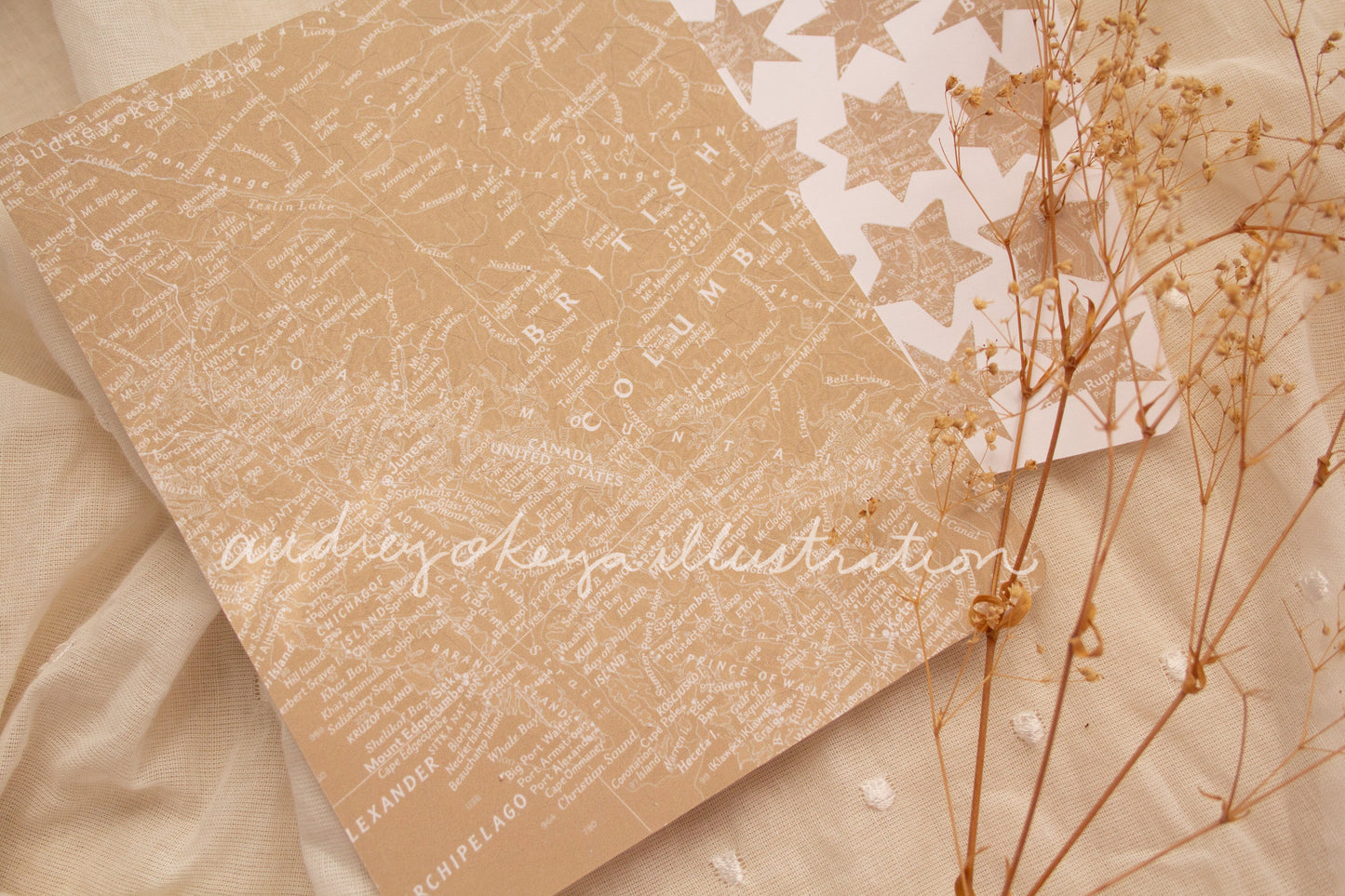 Aesthetic Kraft Stars | Map Stamps | Map stars Textures Sticker Sheets - 3 Diff Kinds!