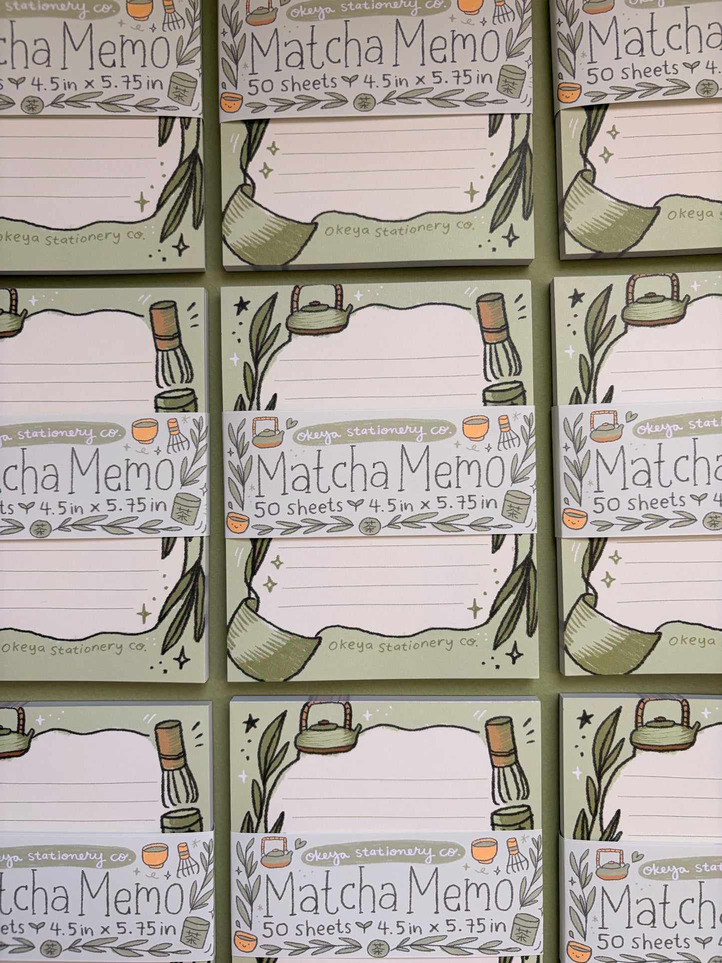 Matcha Notepad Memo Pad