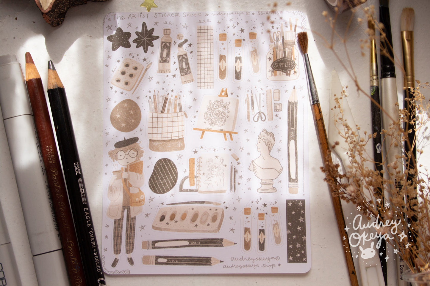Aesthetic Girls Sticker Sheets - 3 Diff Kinds!
