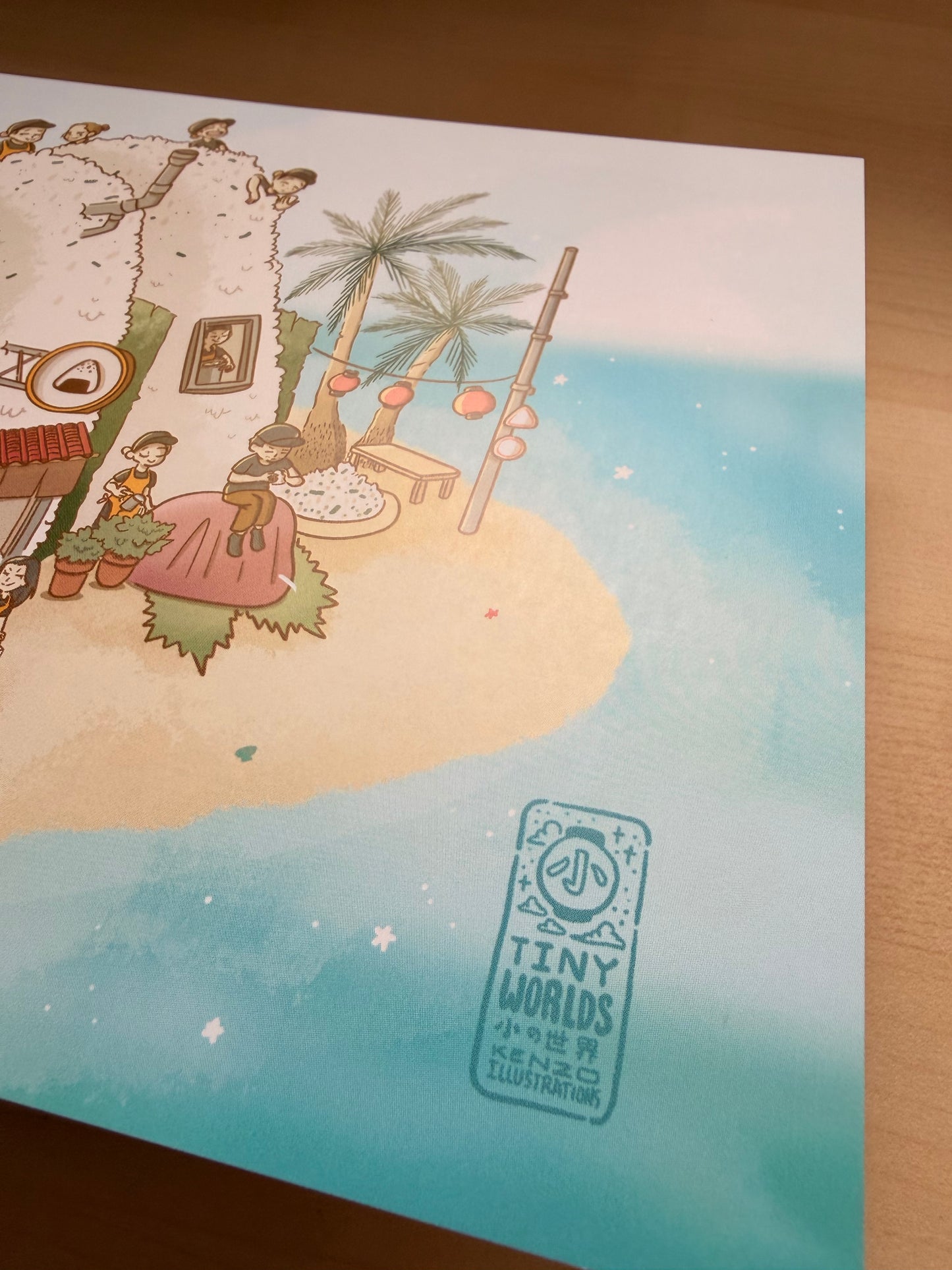 Omusubi Island Art print
