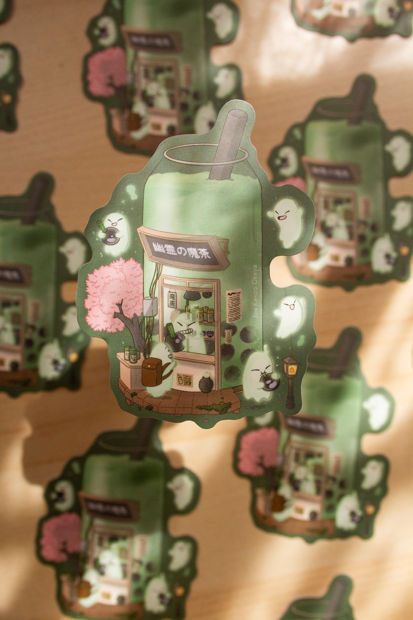 Matcha Latte Waterproof Vinyl Sticker