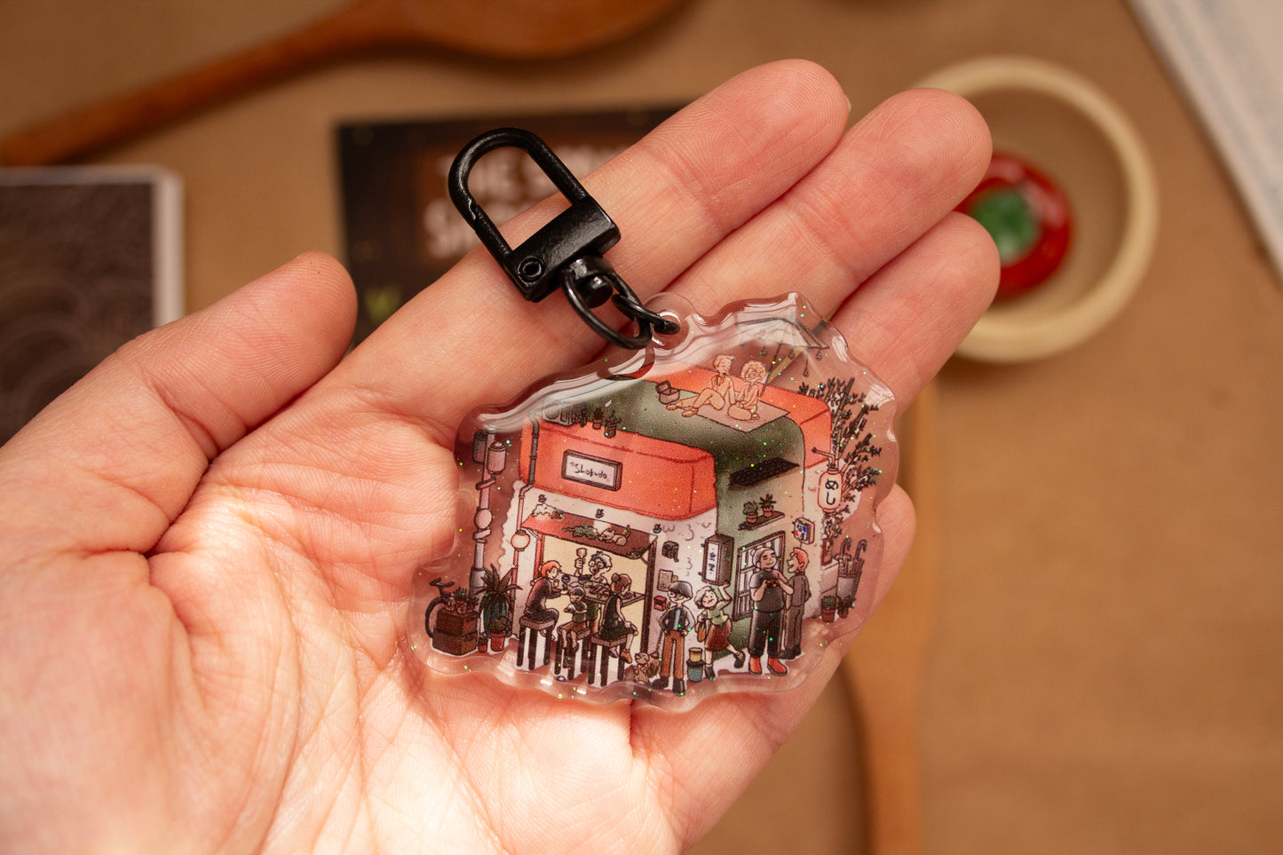 Spam Musubi Shokudo Keychain