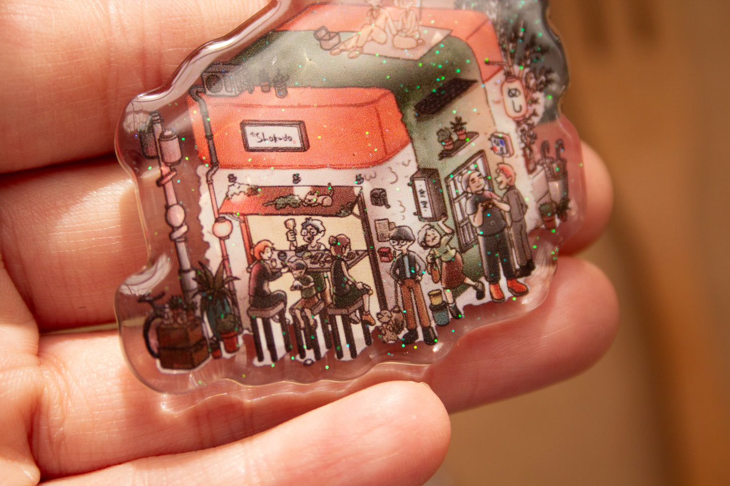 Spam Musubi Shokudo Keychain