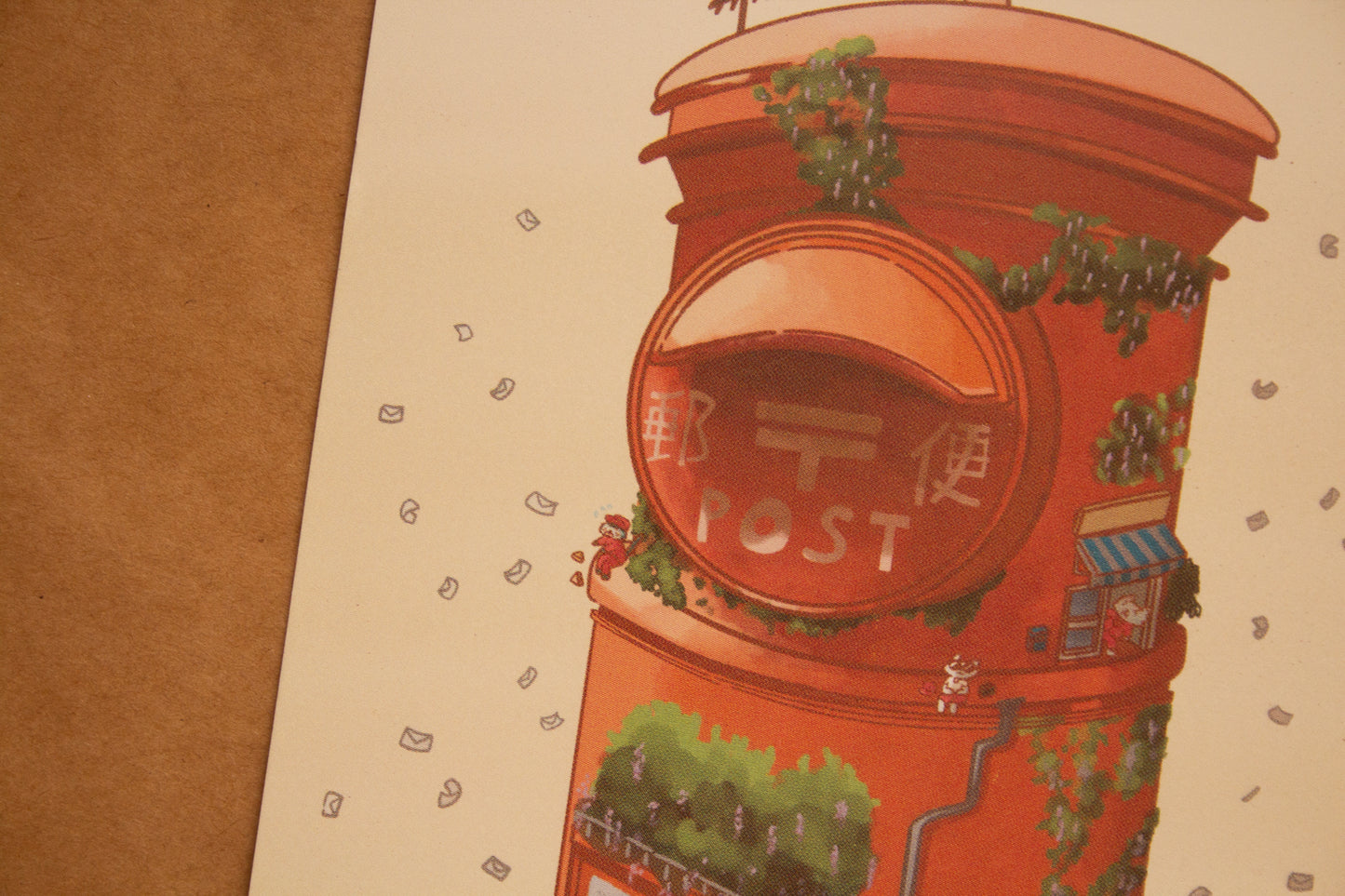 Cat's Postbox Art Print