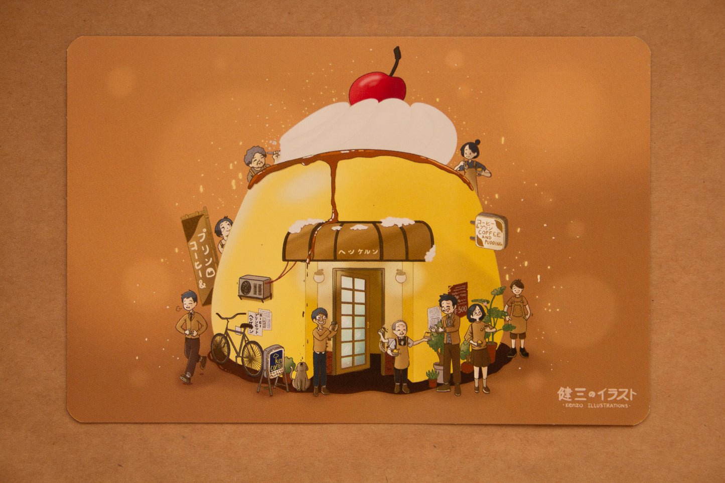 Hekkelun Pudding Cafe Art Print