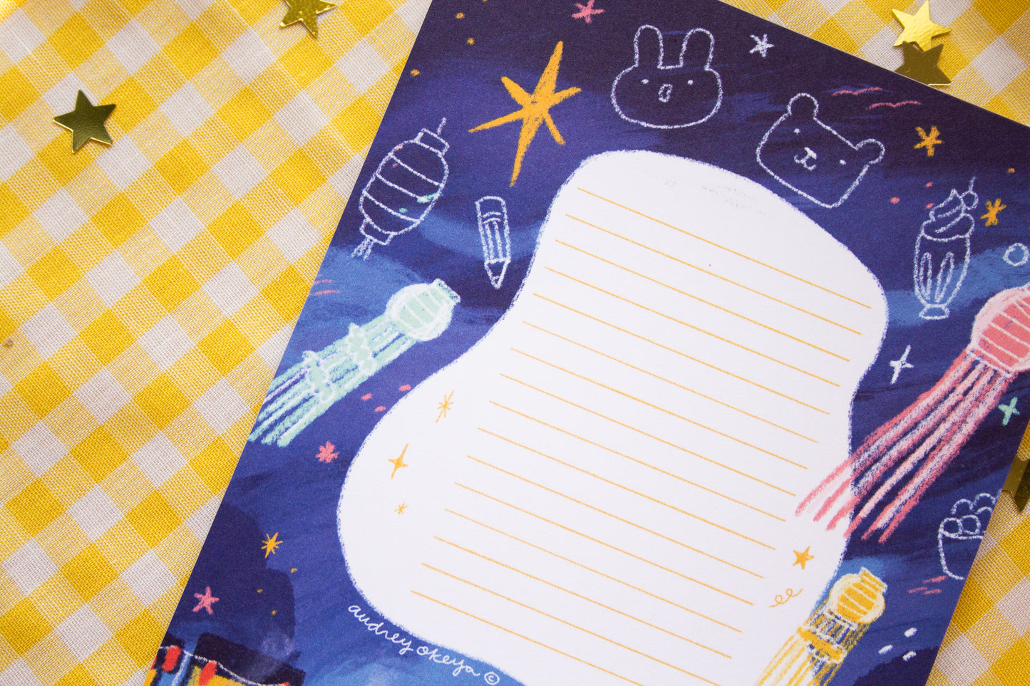 Japan Night Market Festival Memo Pad