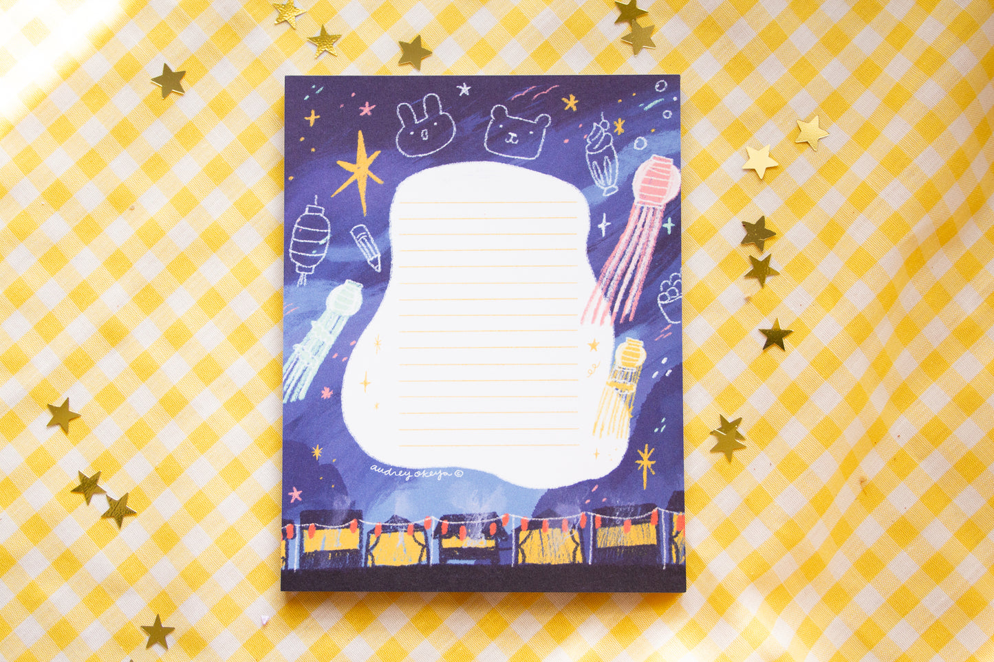 Japan Night Market Festival Memo Pad