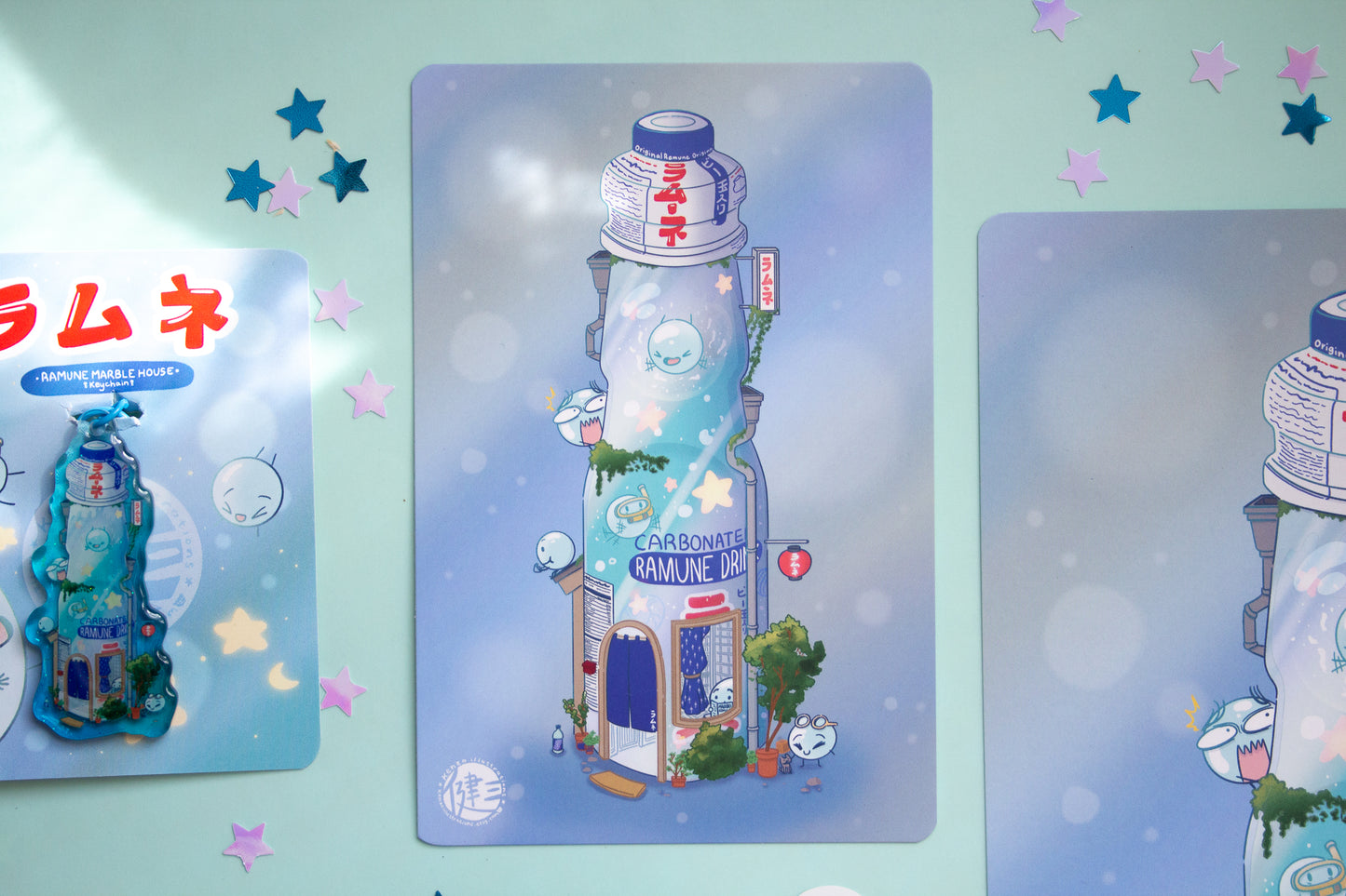 Ramune Marble House Art Print