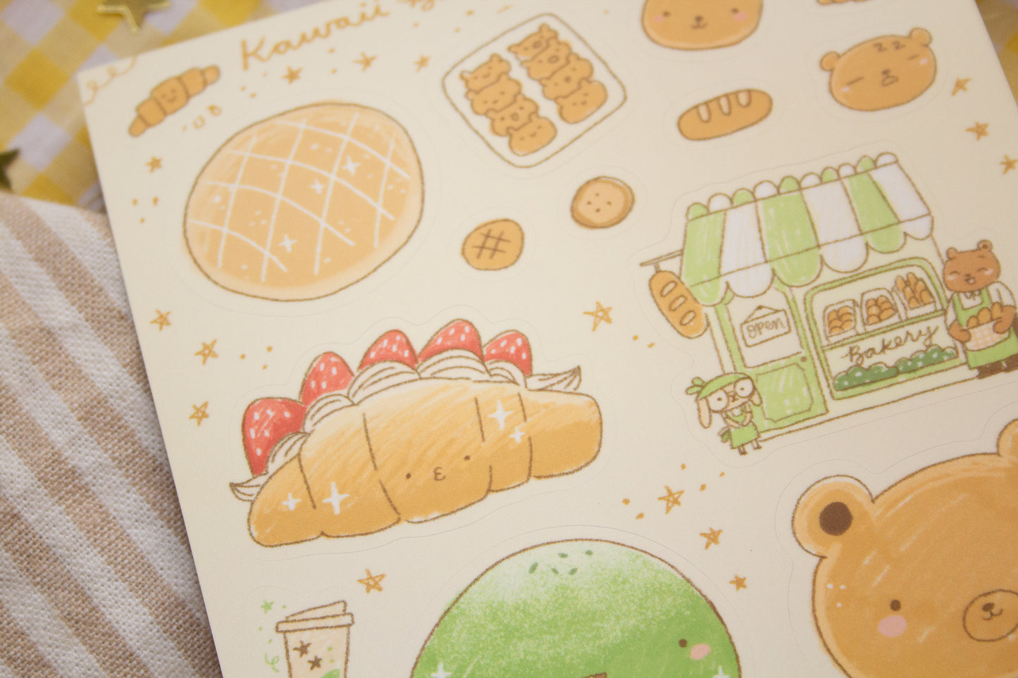 Kawaii Bakery Sticker Sheet