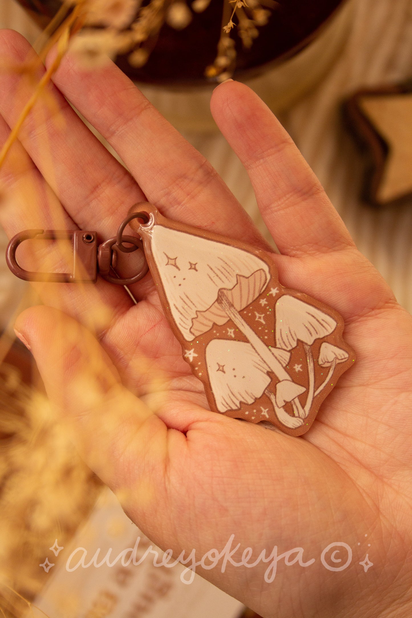 Mushroom Keychain