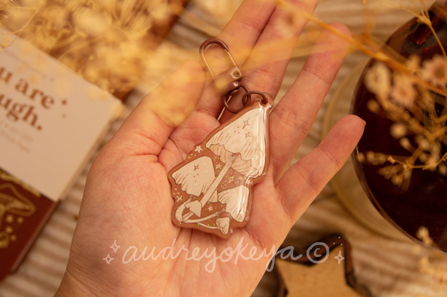 Mushroom Keychain