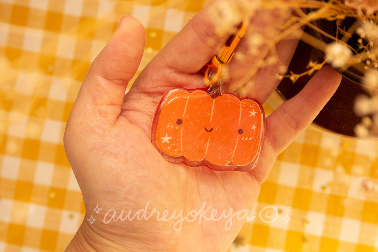 Pumpkin Keychain