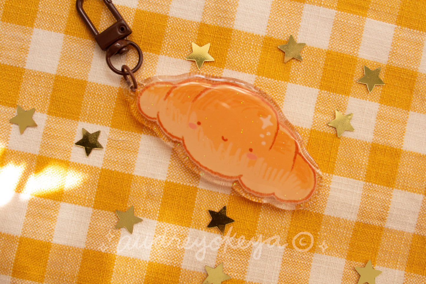 Croissant Baby Keychain