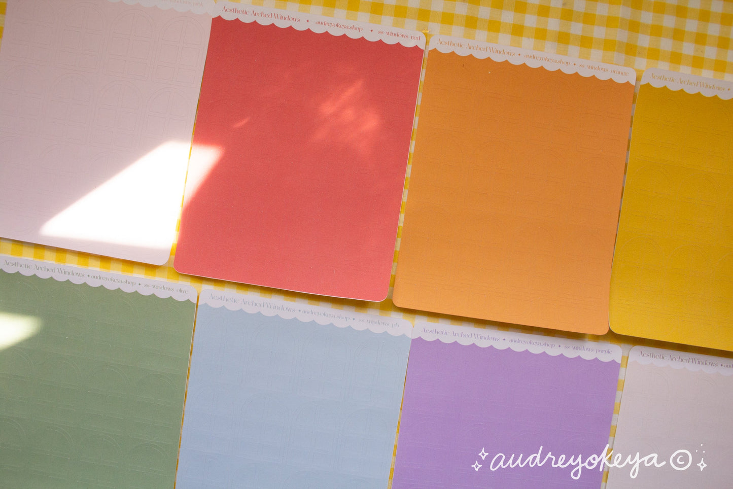 Aesthetic Windows Sticker Sheets | 14 Different Colors