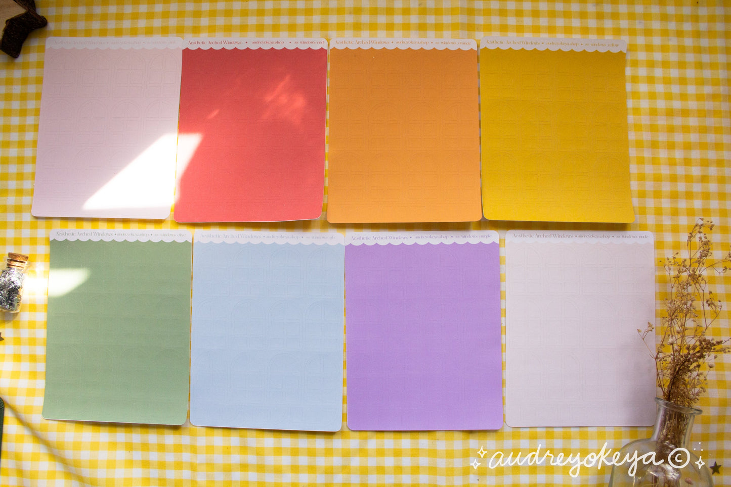 Aesthetic Windows Sticker Sheets | 14 Different Colors