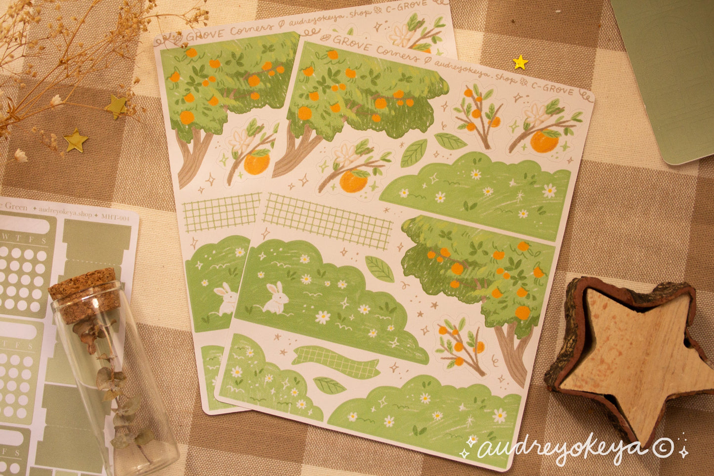 Autumn Corner Sticker Sheet | Grove Corner Sticker Sheet