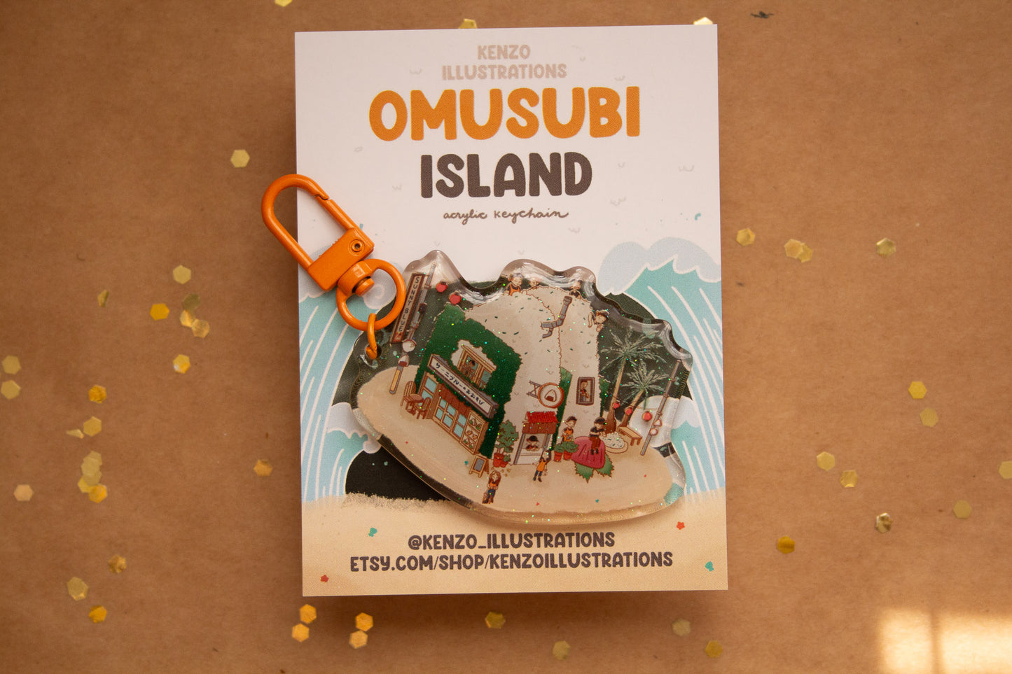 Omusubi Island Keychain