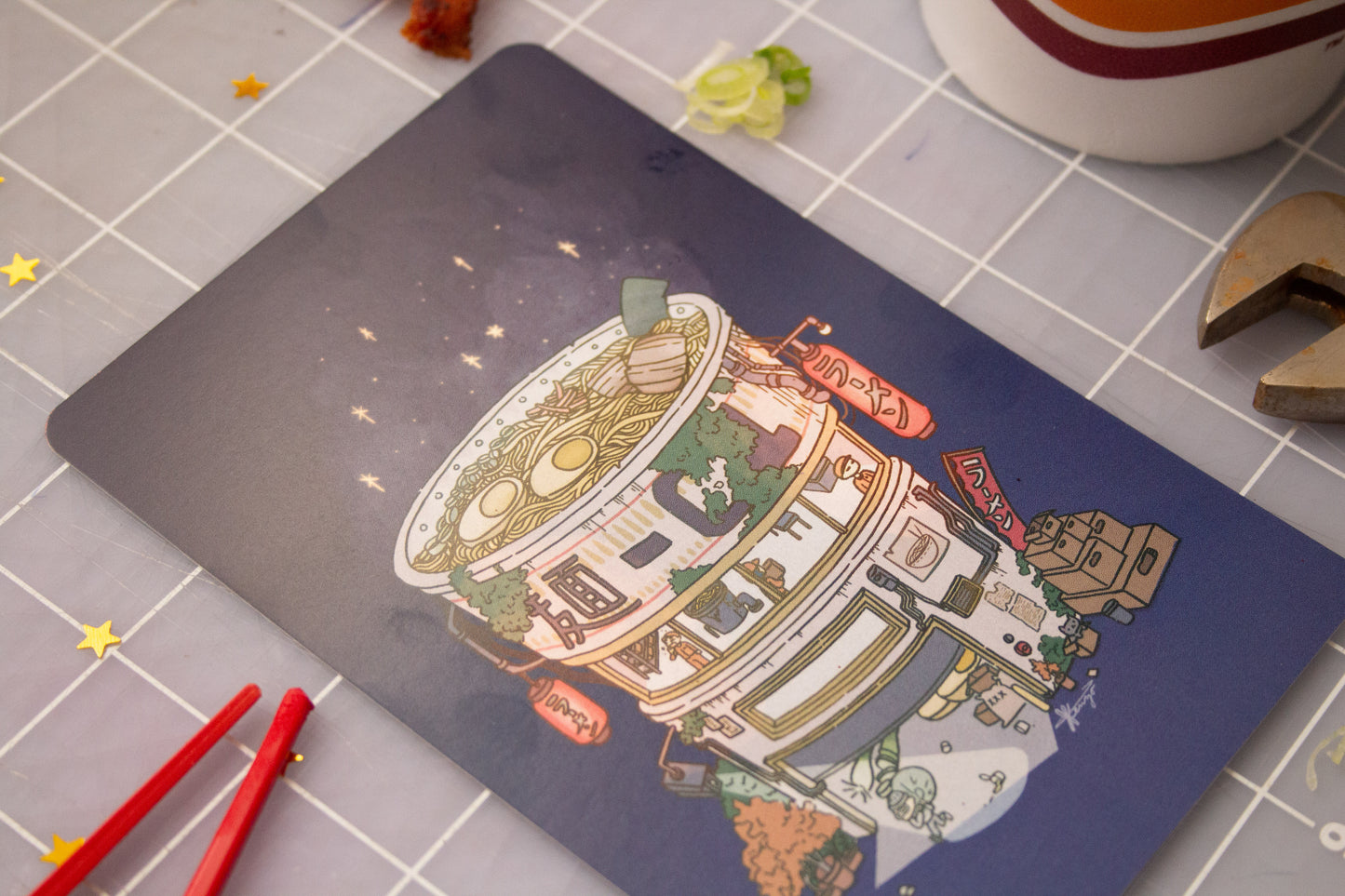 Ramen Warehouse Art Print