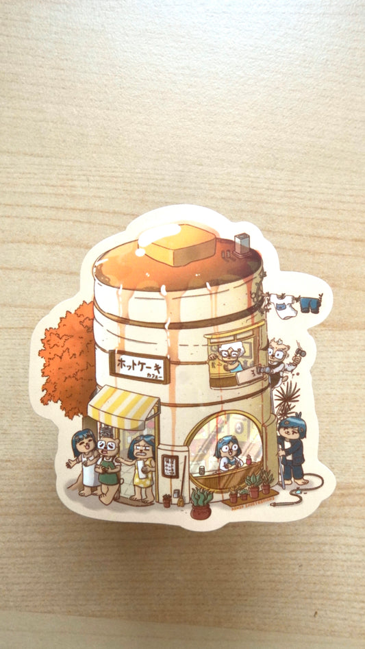 Okeya Hotcake Waterproof Vinyl Sticker
