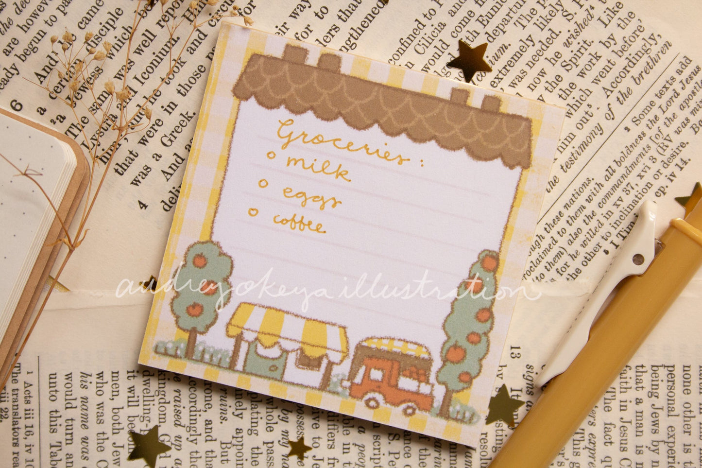 Yellow House 3x3 Memo Pad (50 sheets)