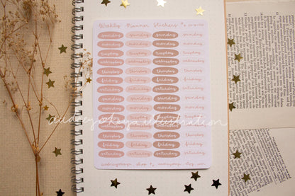 Planner Weekly Sticker Sheets - 10 Diff Kinds!