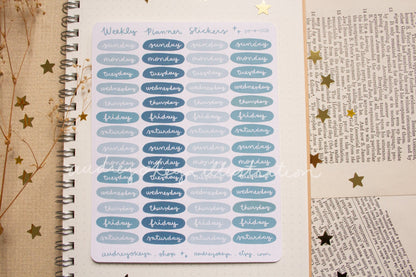 Planner Weekly Sticker Sheets - 10 Diff Kinds!