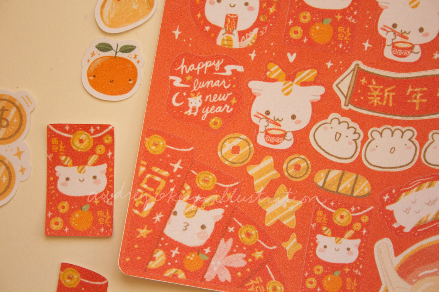 Year of the Dragon | CNY Chinese New Year Sticker Sheets