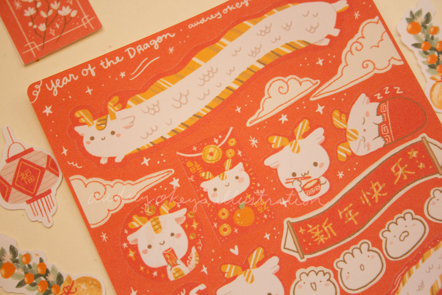 Year of the Dragon | CNY Chinese New Year Sticker Sheets