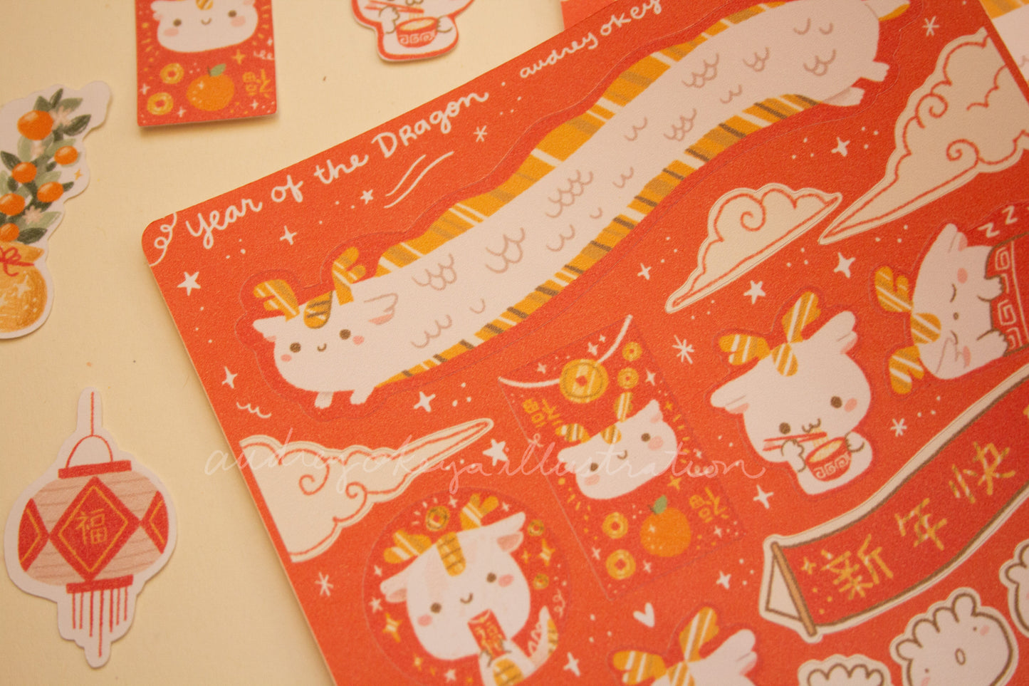 Year of the Dragon | CNY Chinese New Year Sticker Sheets