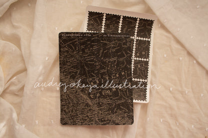 Aesthetic Kraft Stars | Map Stamps | Map stars Textures Sticker Sheets - 3 Diff Kinds!