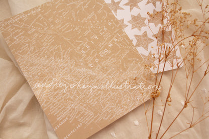 Aesthetic Kraft Stars | Map Stamps | Map stars Textures Sticker Sheets - 3 Diff Kinds!
