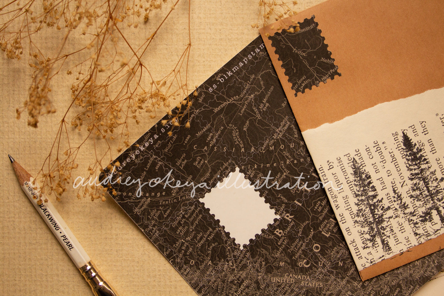 Aesthetic Kraft Stars | Map Stamps | Map stars Textures Sticker Sheets - 3 Diff Kinds!
