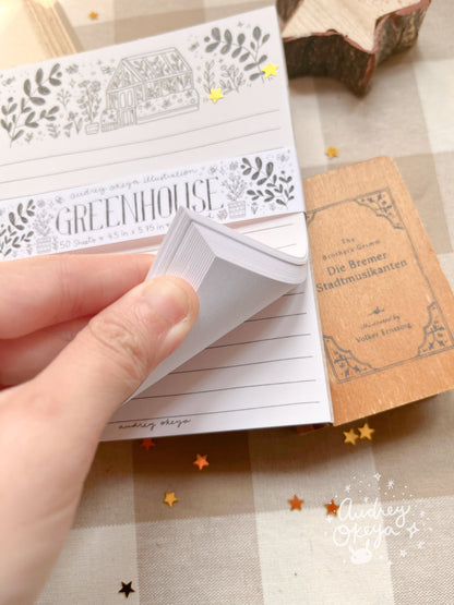Greenhouse Notepad & Sticker Sheet