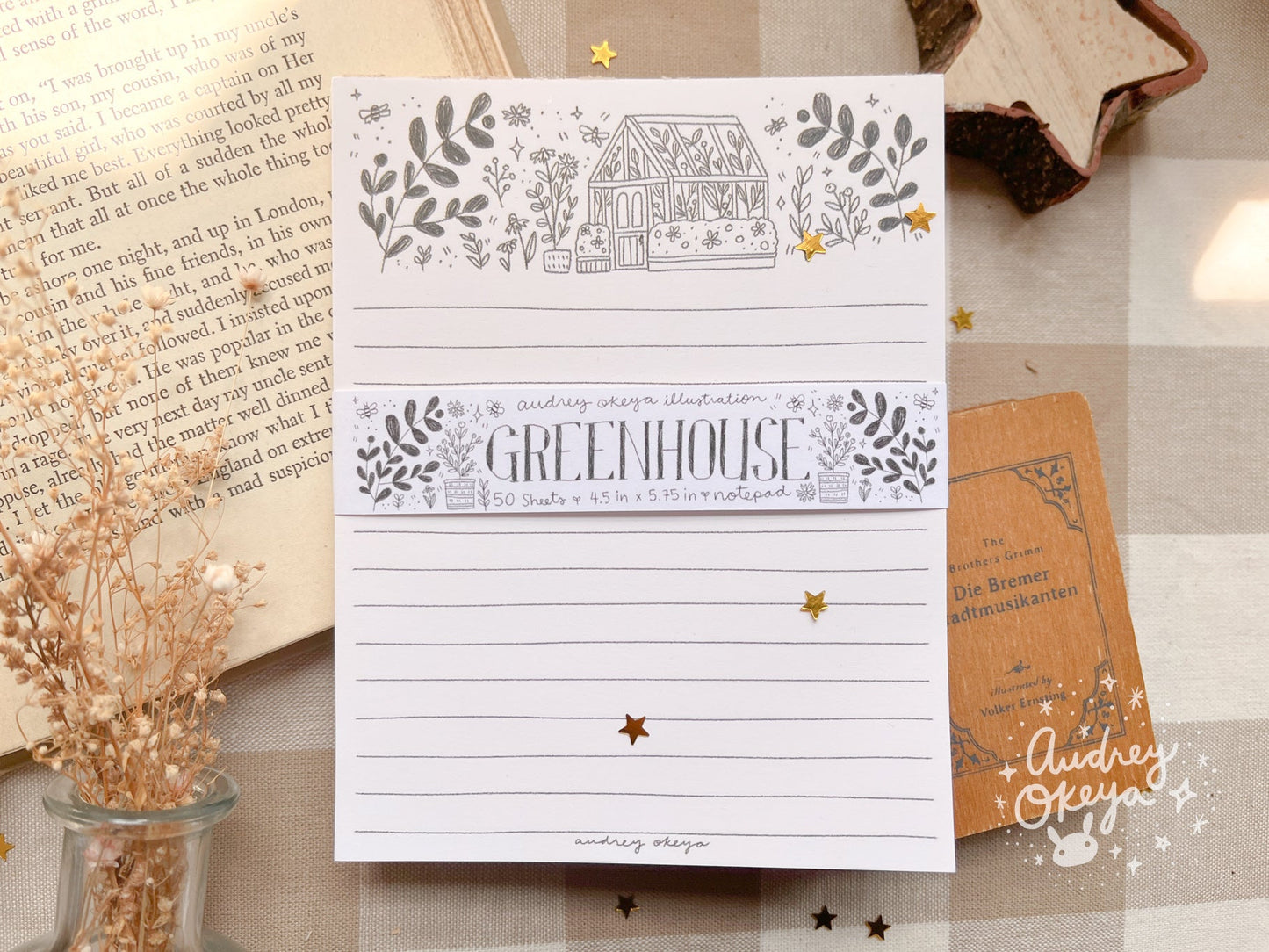 Greenhouse Notepad & Sticker Sheet