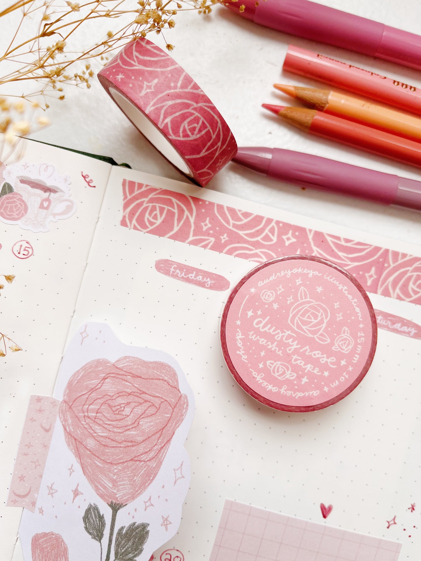 Dusty Rose Washi Tape