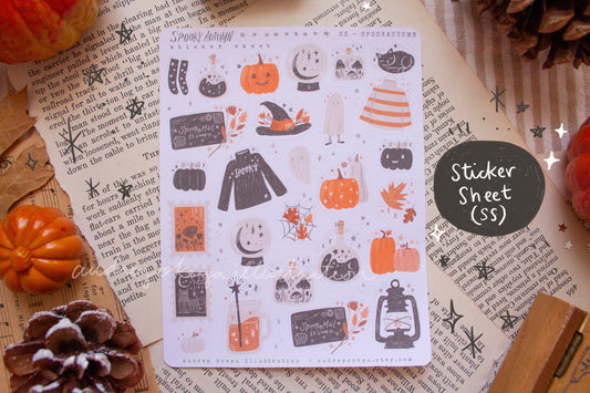 Spooky Autumn Sticker Sheet