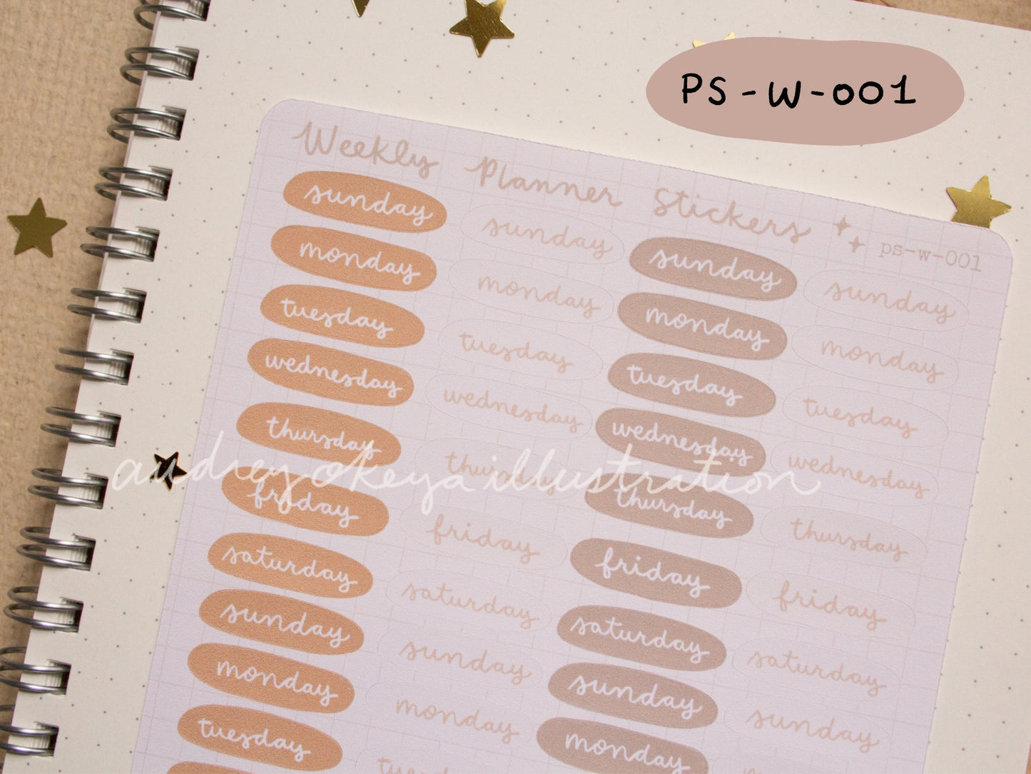 Planner Weekly Sticker Sheets - 10 Diff Kinds!