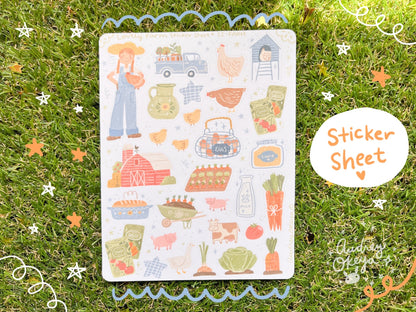 Farm Sticker Sheet