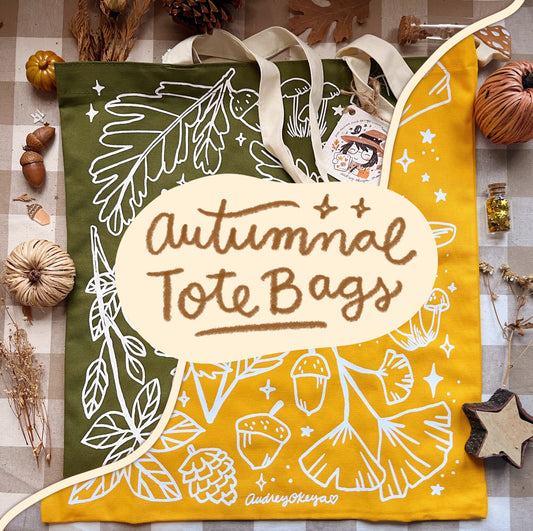 Autumnal Tote Bags