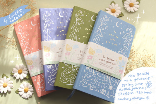 Springtime Journals 4 Diff Colors