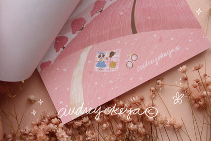 Cherry Blossoms Spring Sakura Memo Pad