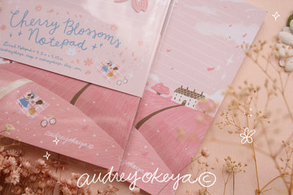 Cherry Blossoms Spring Sakura Memo Pad