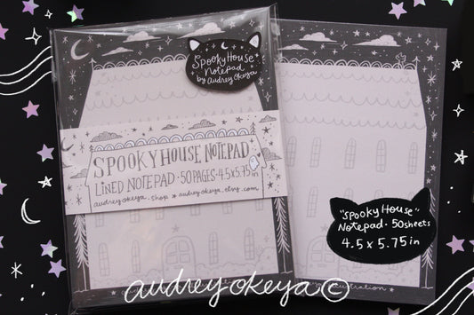 Spooky House Memo Pad