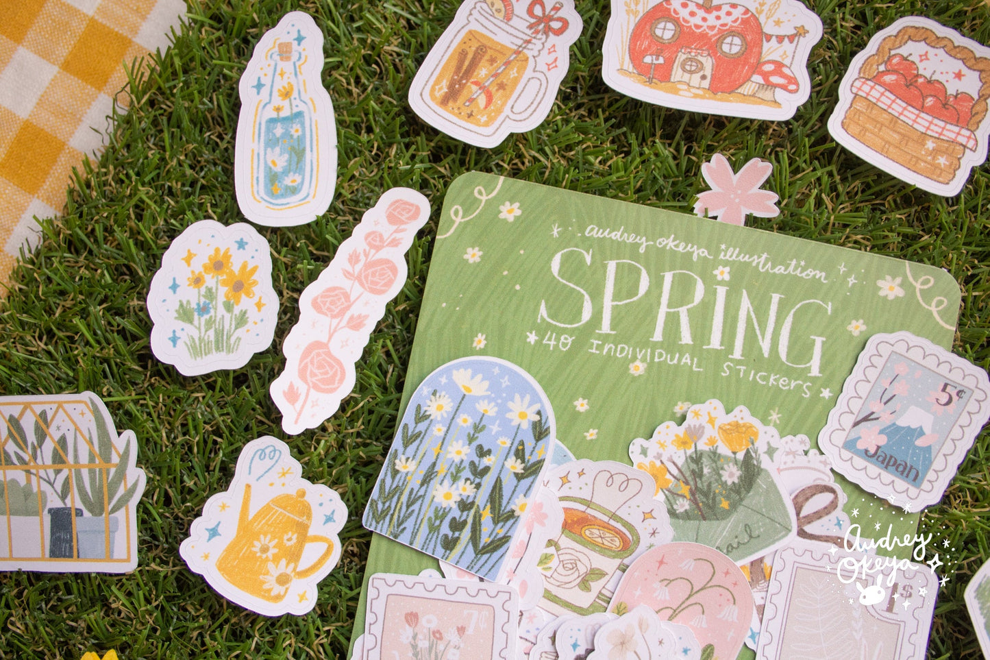 Spring Sticker Pack | 40 Die Cut Summer Stickers