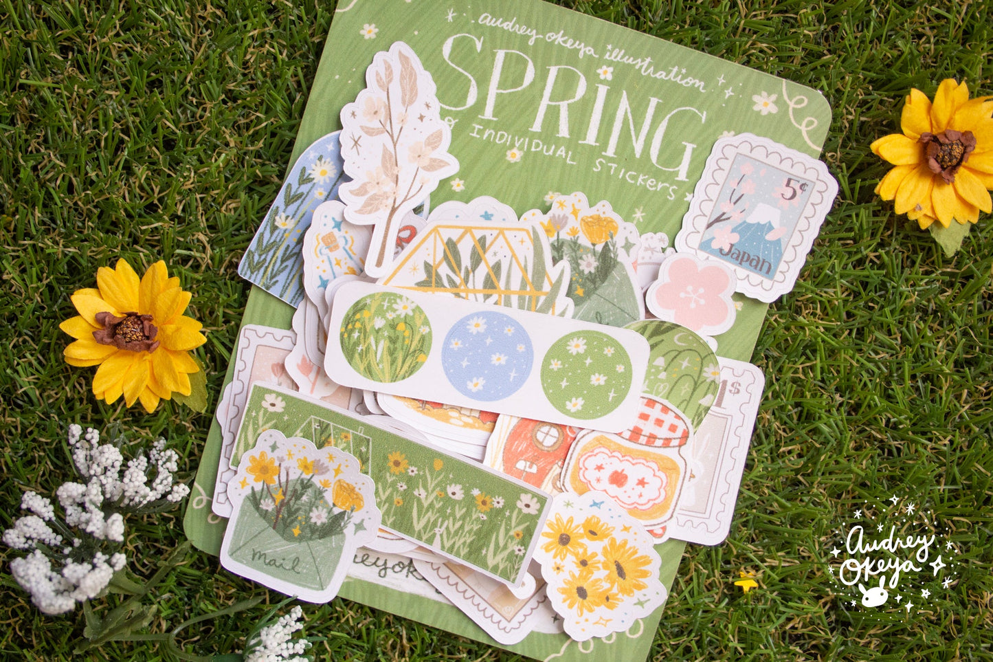 Spring Sticker Pack | 40 Die Cut Summer Stickers