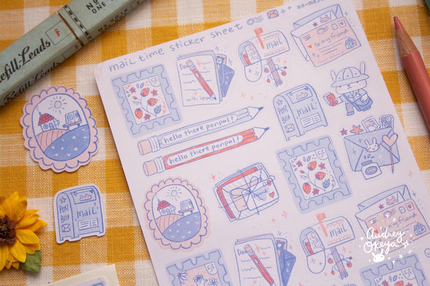 Snail Mail Sticker Sheet