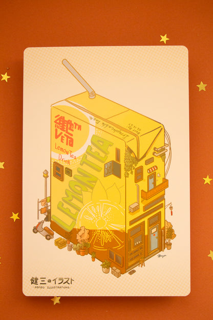 Vita Lemon Tea House Art Print